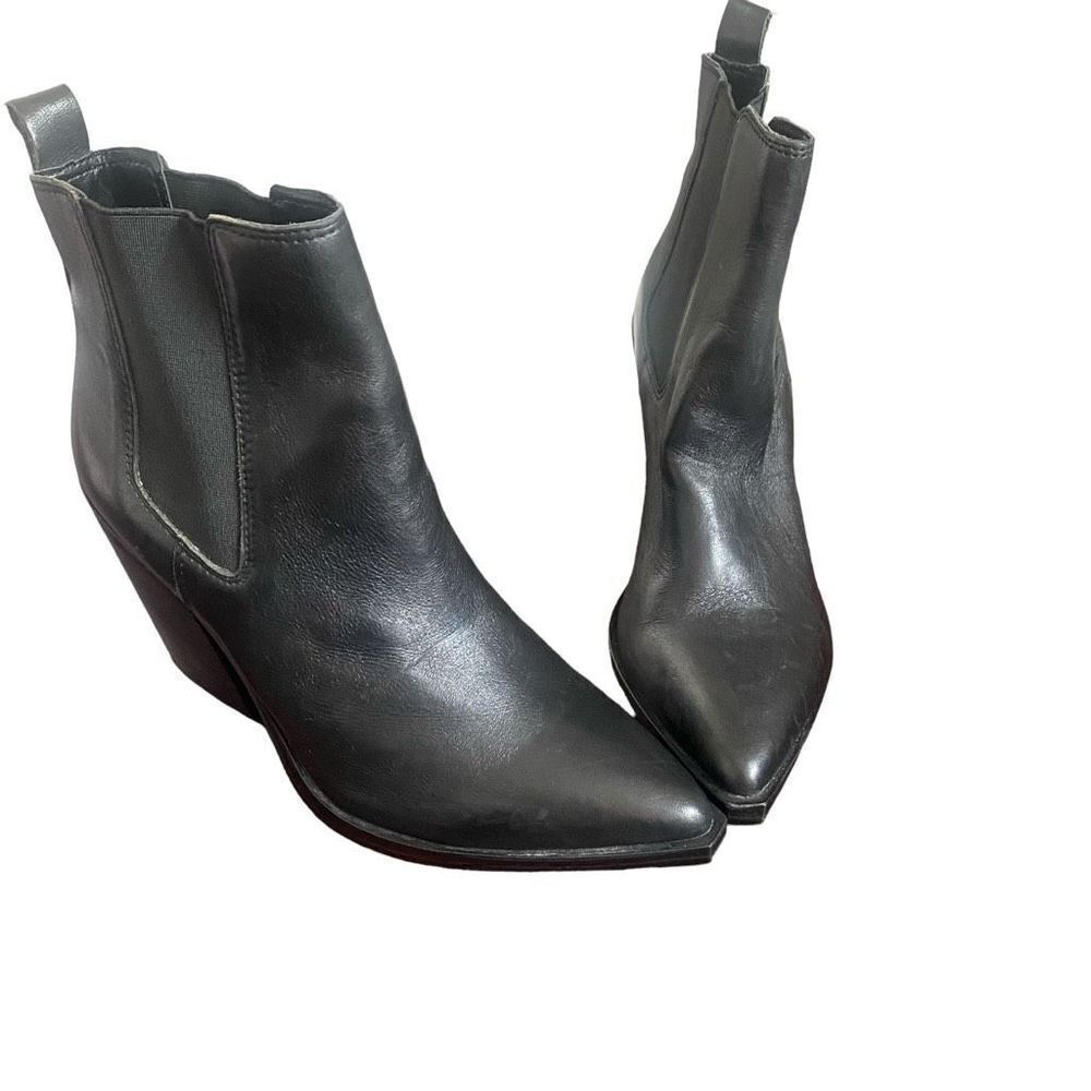 NEW Steve Madden 7.5M Archie Pointed Toe Action Boot Ankle Women’s Black No Box